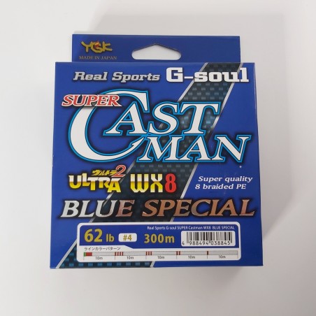 YGK Soul Super Castman Blue Special WX8 - 300m