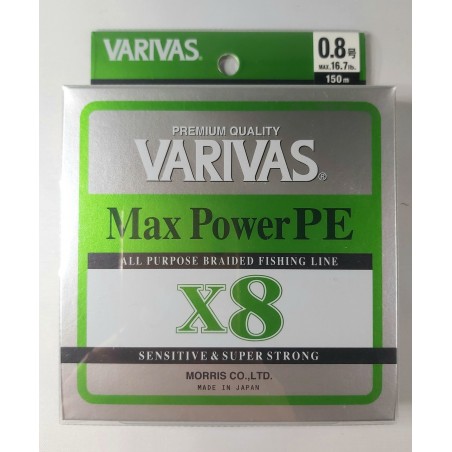 VARIVAS Max Power PE X8, lime green color