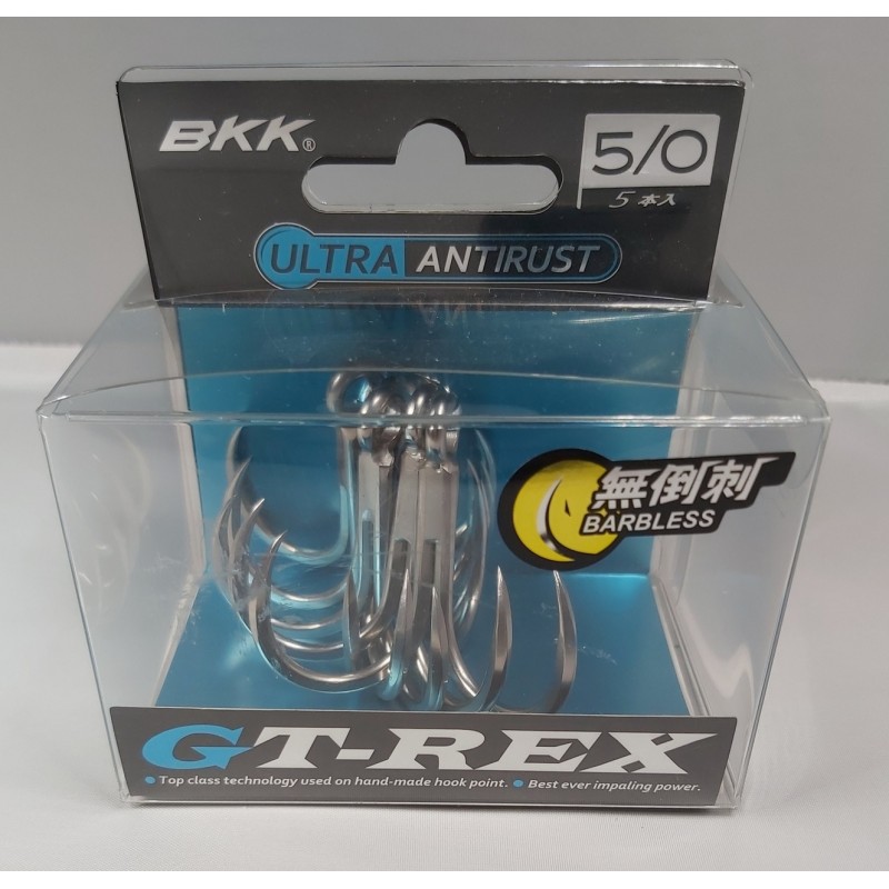 Treble BKK GT-REX Barbless Treble Hook - BL6071-7X-HG