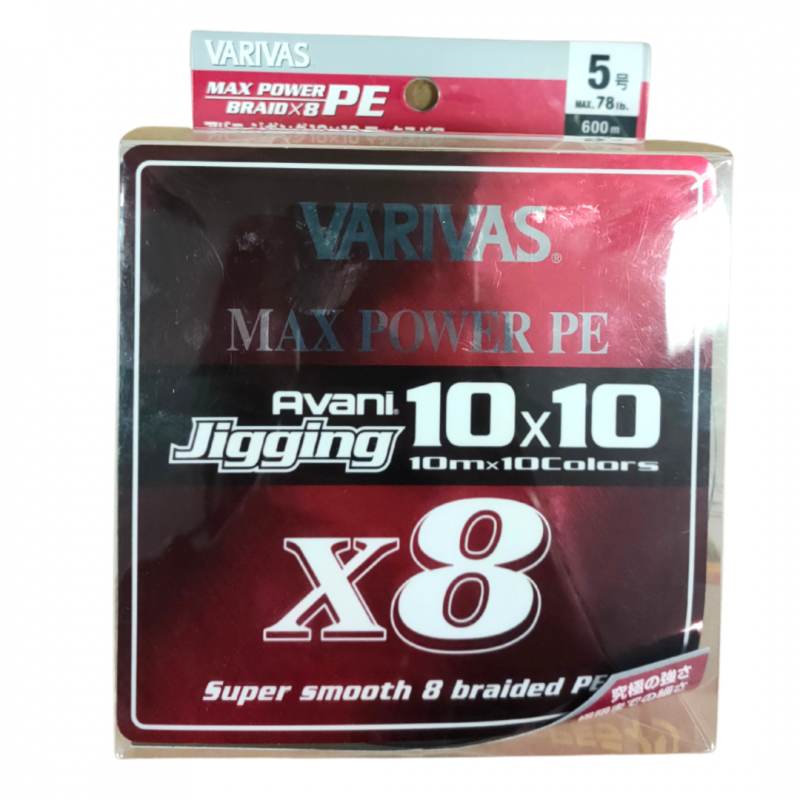 BRAIDS VARIVAS Avani Jigging 10 × 10 Max Power PE X8 600M