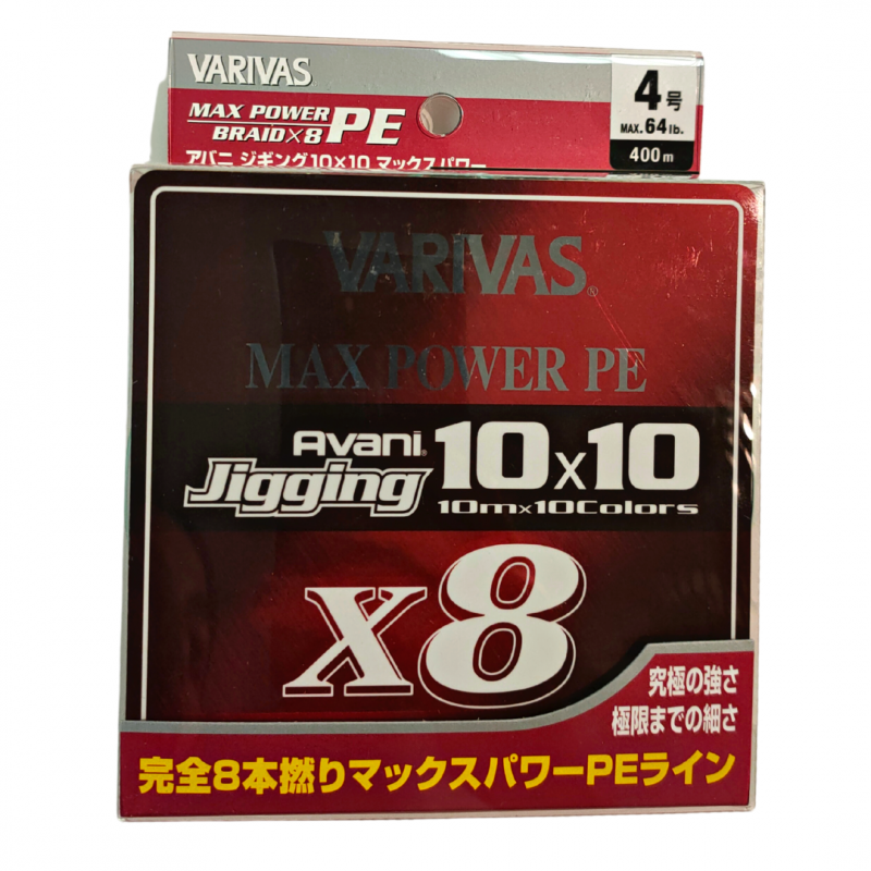 BRAIDS VARIVAS Avani Jigging 10 × 10 Max Power PE X8 400M