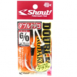 Hameçons simples Shout Double Kudako  329DK-Assist Hook