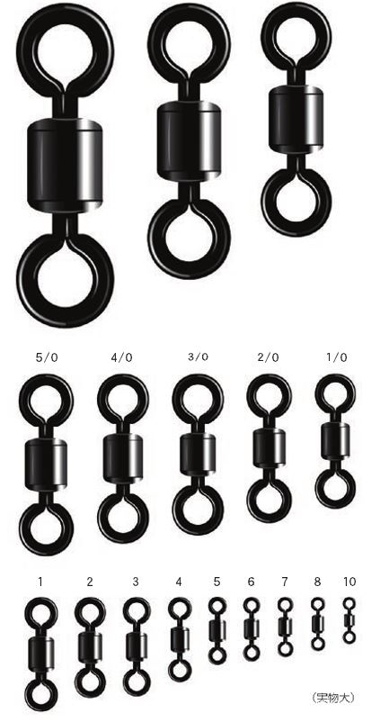 つり具 TEN  店ＮＴスイベル NTPOWER SWIVEL E20 BLACK ＮＴパワースイベル 黒